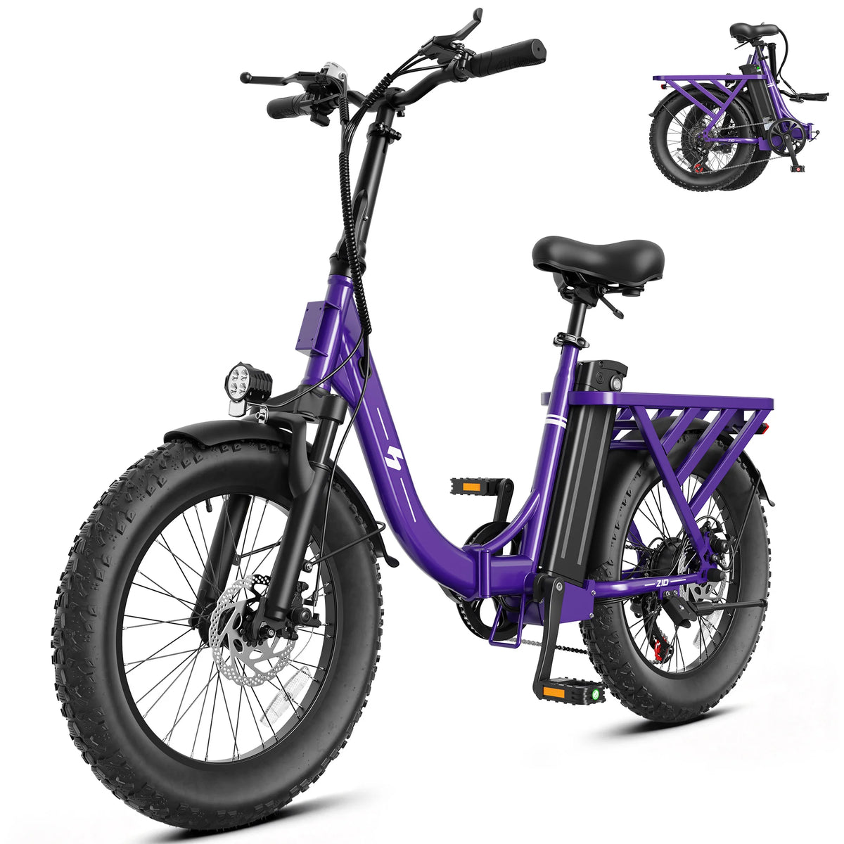 Hopepeak Z10 Folding Electric Bike With 7 Speed Commuter Design