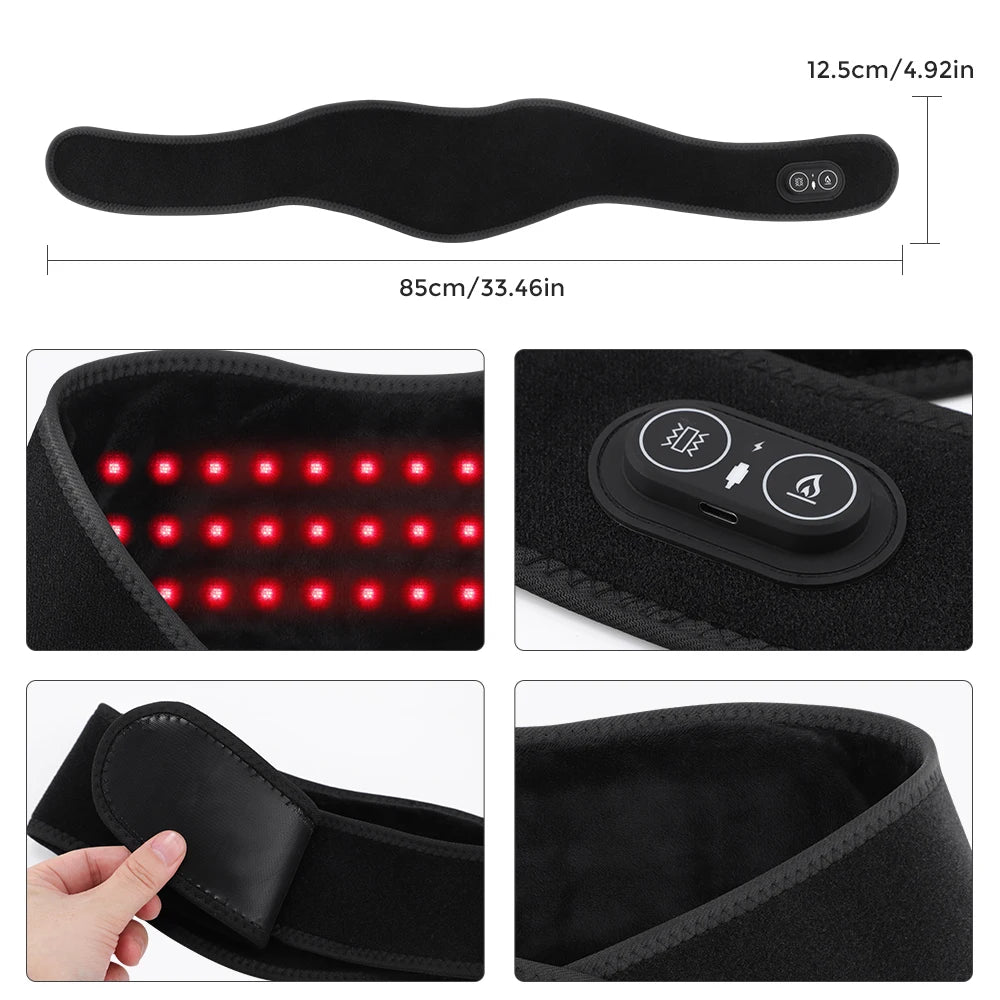 Hailicare Heating Neck Massager With 36 LED Beads 660nm 850nm