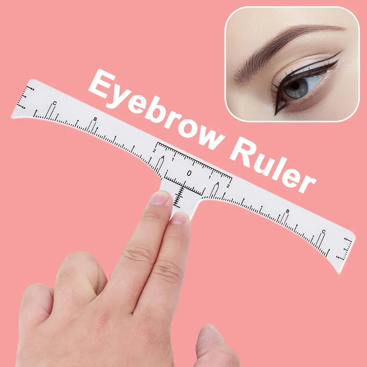 Disposable Eyebrow Ruler Sticker For Symmetrical Brows 100 Pack