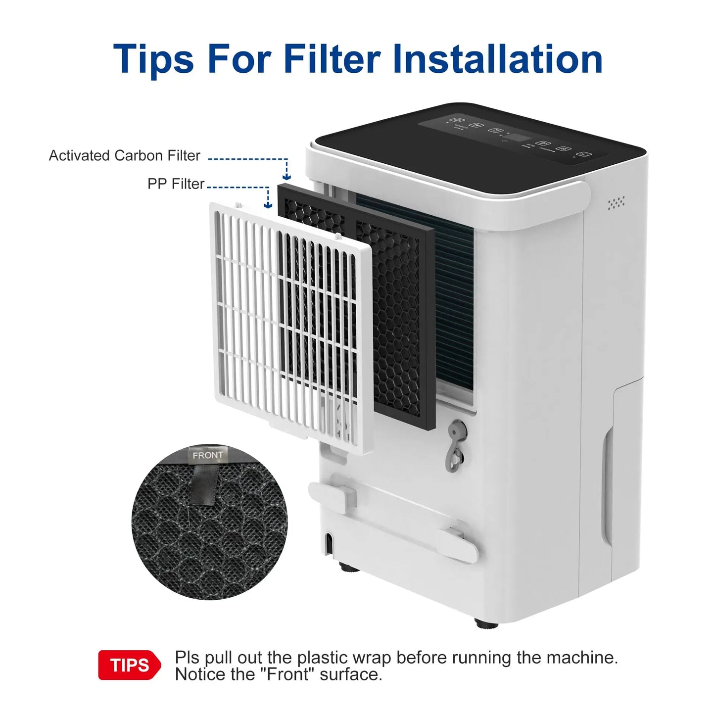 Shinco 30 Pint Dehumidifier For Home And Basements Drain Hose