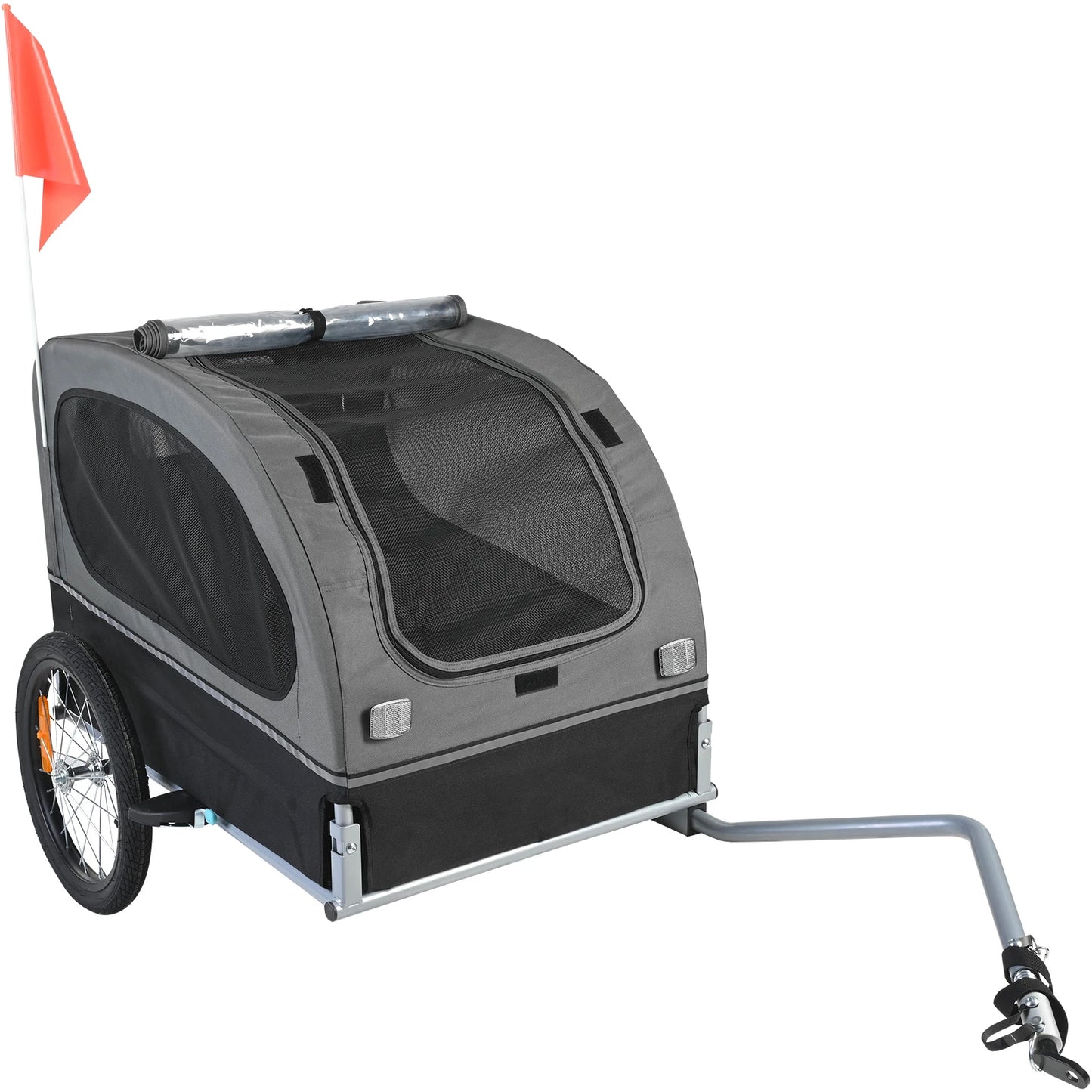 Dog Bike Trailer Cart For Dogs Collapsible Pet Carrier