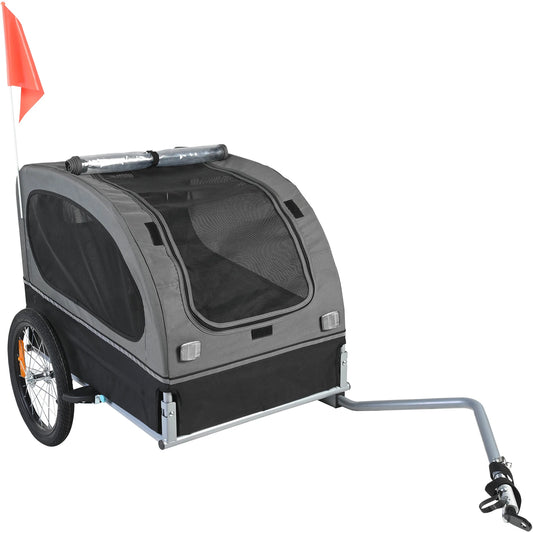 Dog Bike Trailer Cart For Dogs Collapsible Pet Carrier