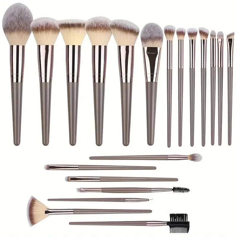 Premium Makeup Brushes Set 3-20 Pcs Synthetic Kabuki Tools