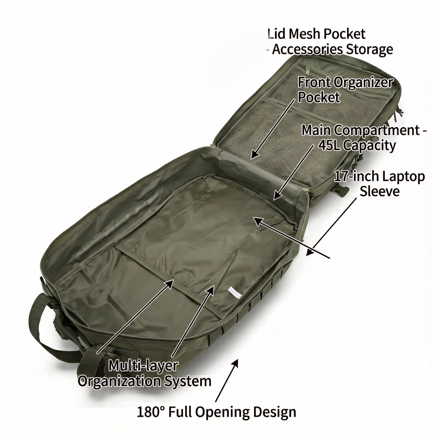 ReFire Gear Tactical Backpack Molle Bug Out Bag For Survival