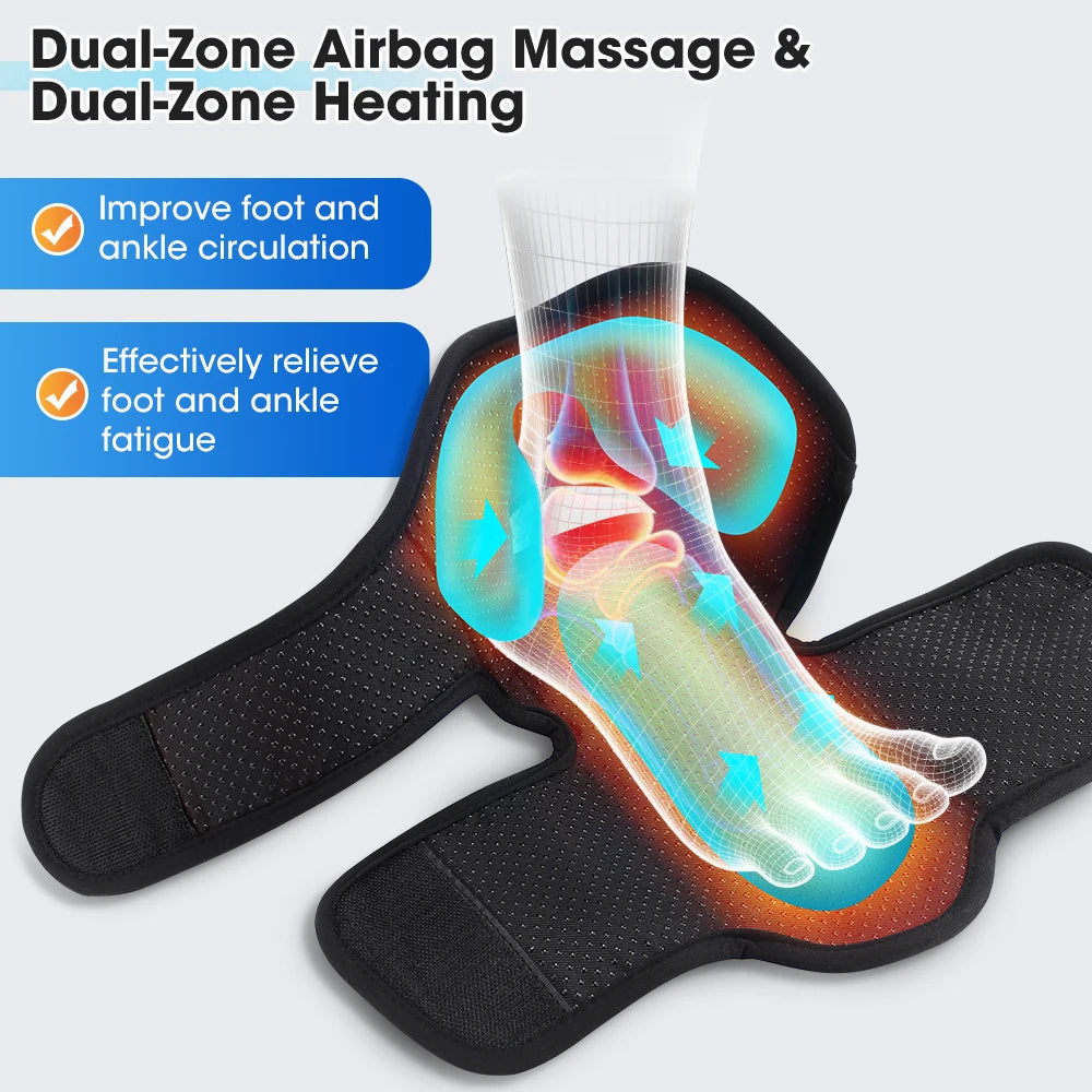 PASTSKY Cordless Electric Foot Massager With Air Compression And Heat