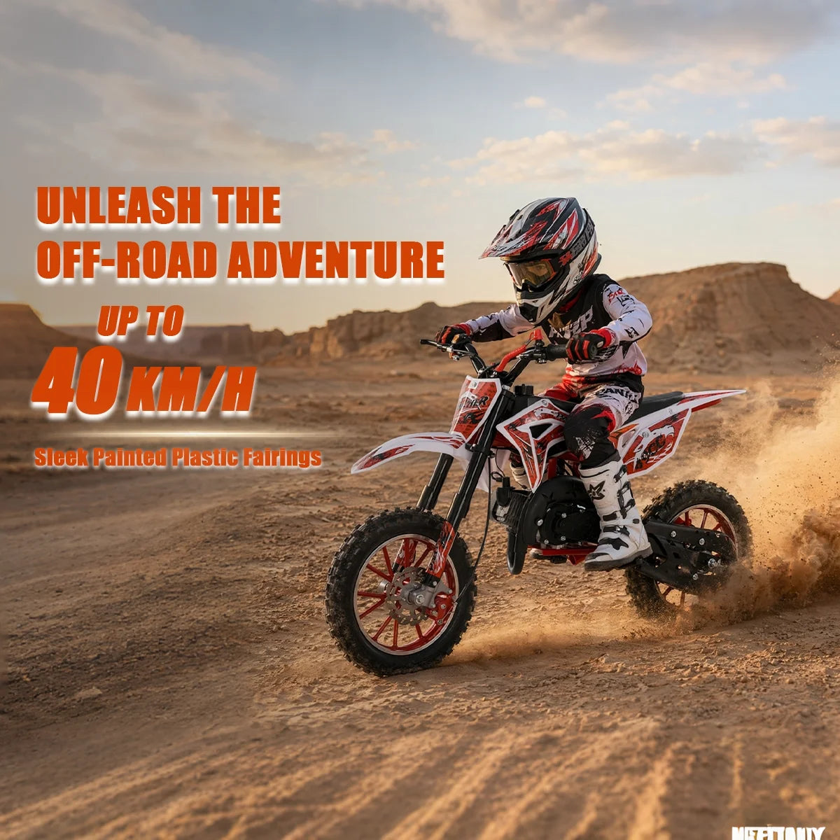 49cc 2 Stroke Kids Dirt Bike Gas Powered Off Road Mini Motorcycle