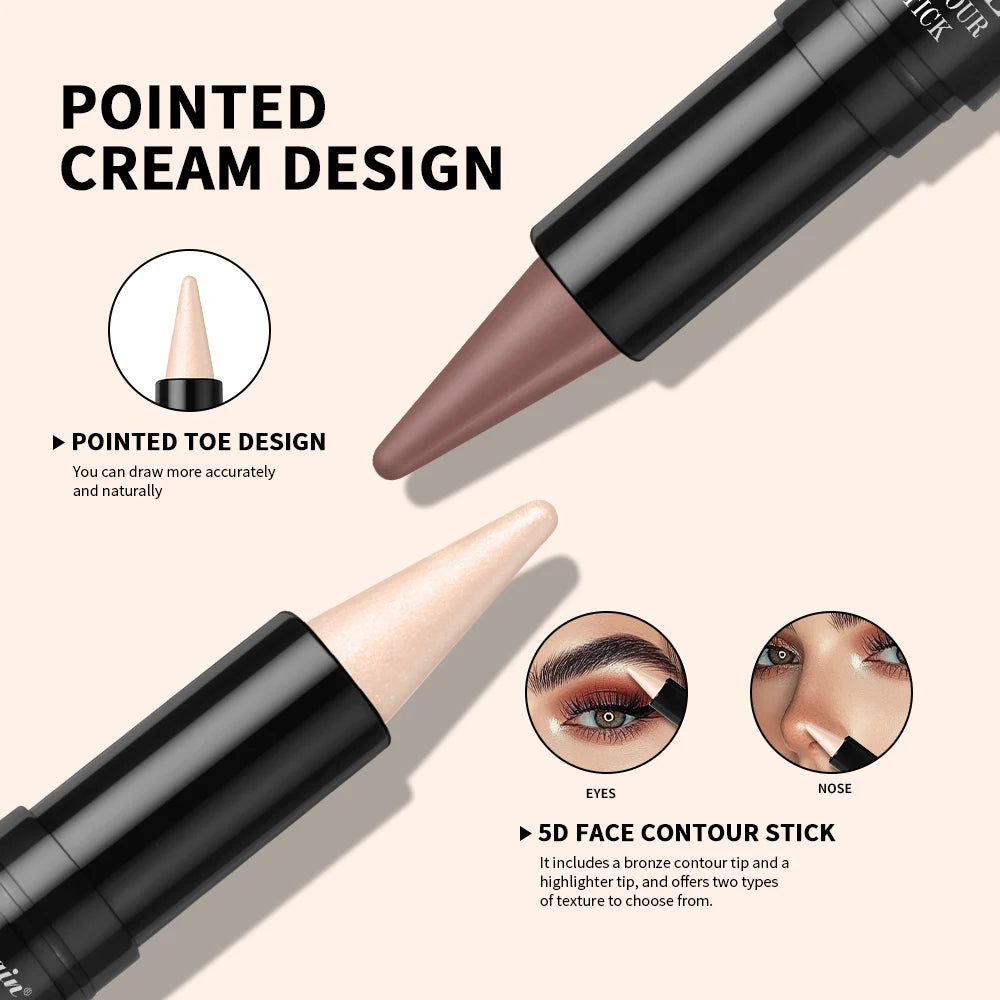 Ibcccndc Dual Head Contour Highlighter Stick Concealer