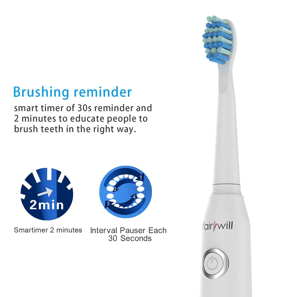 Fairywill FW-D7 Electric Sonic Toothbrush Waterproof Rechargeable