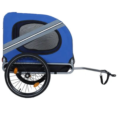 Foldable Pet Bicycle Trailer With Steel Frame For Outdoor Adventures