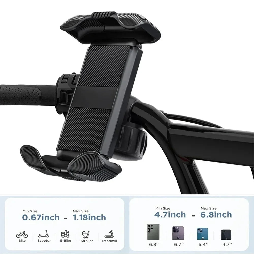 Anti Slip Shockproof Universal Bike Phone Mount For All Smartphones