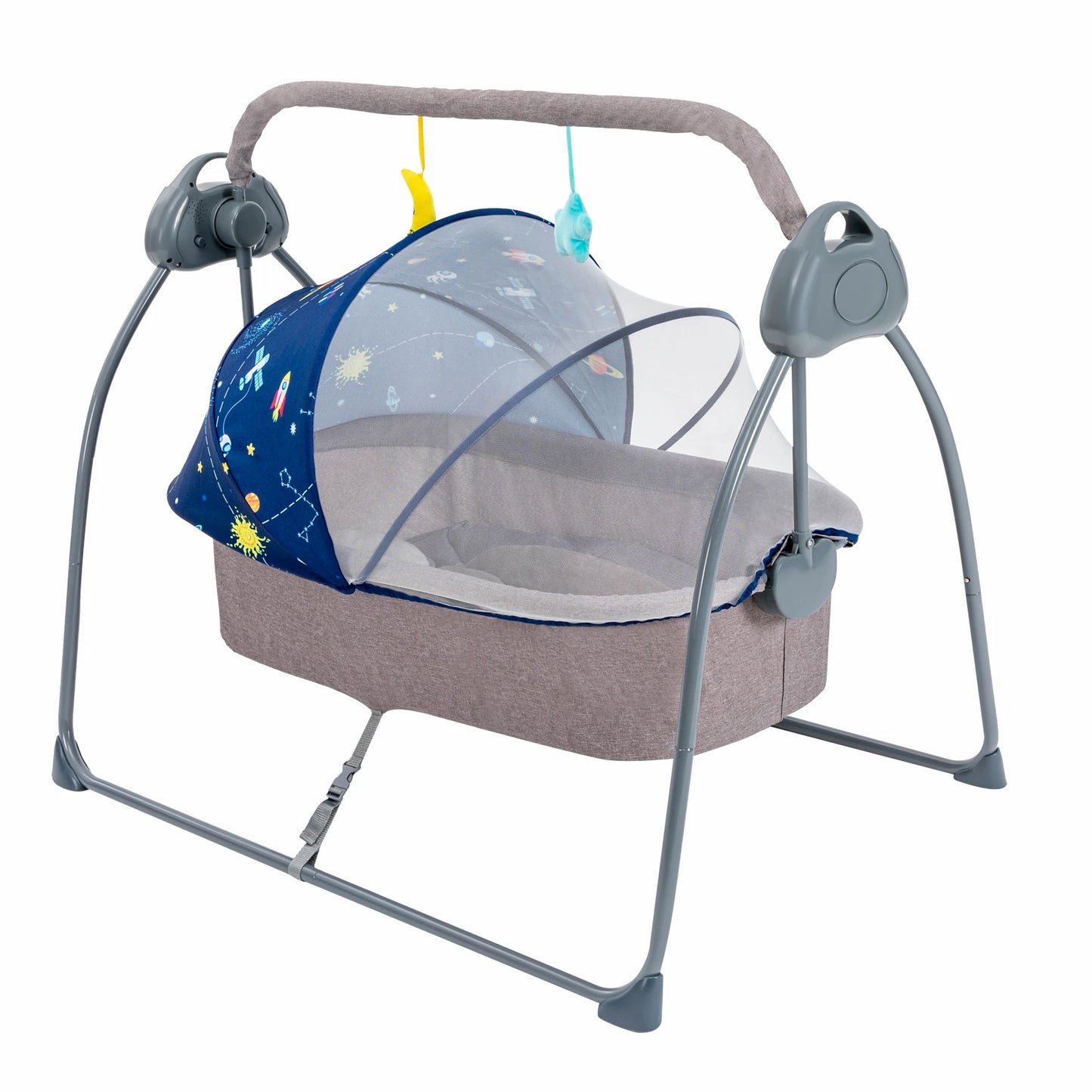 Bymaocar Baby Cradle Swing With Remote Control 5 Speeds