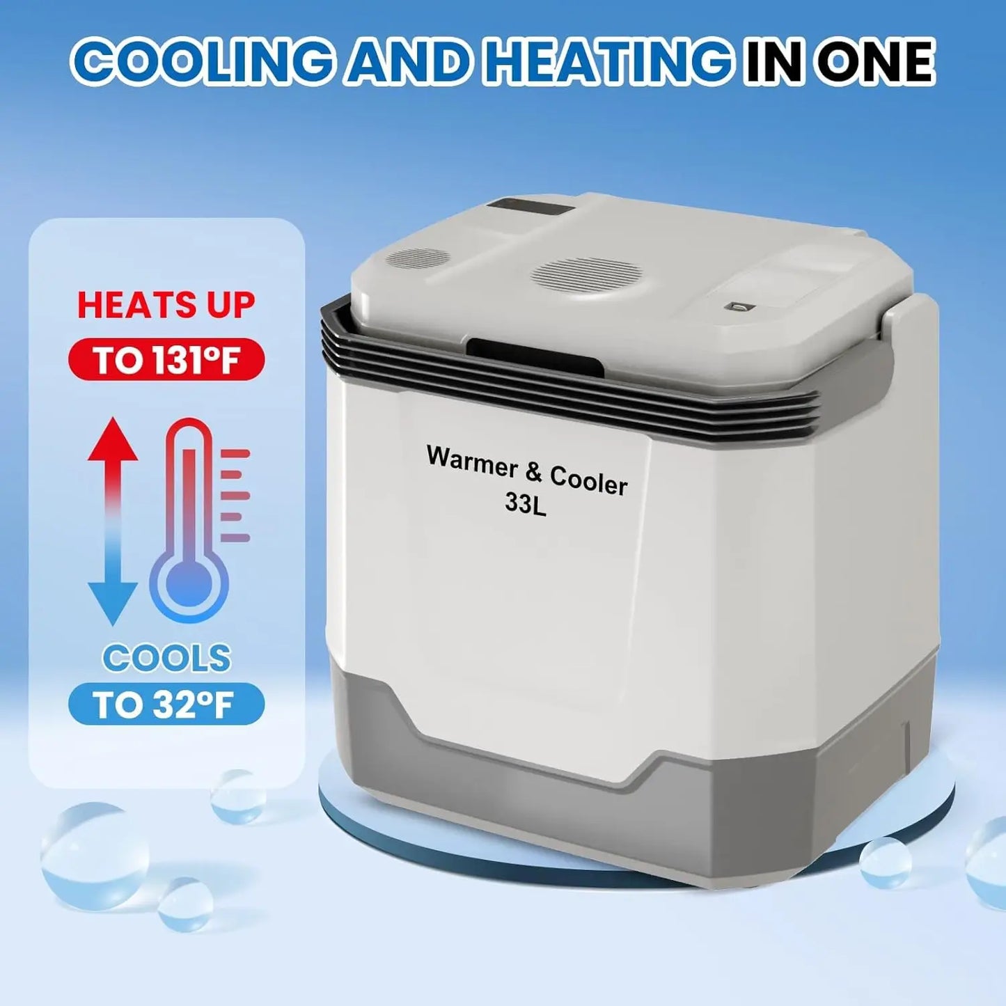 Electric Cooler And Warmer Portable Car Refrigerator For Travel