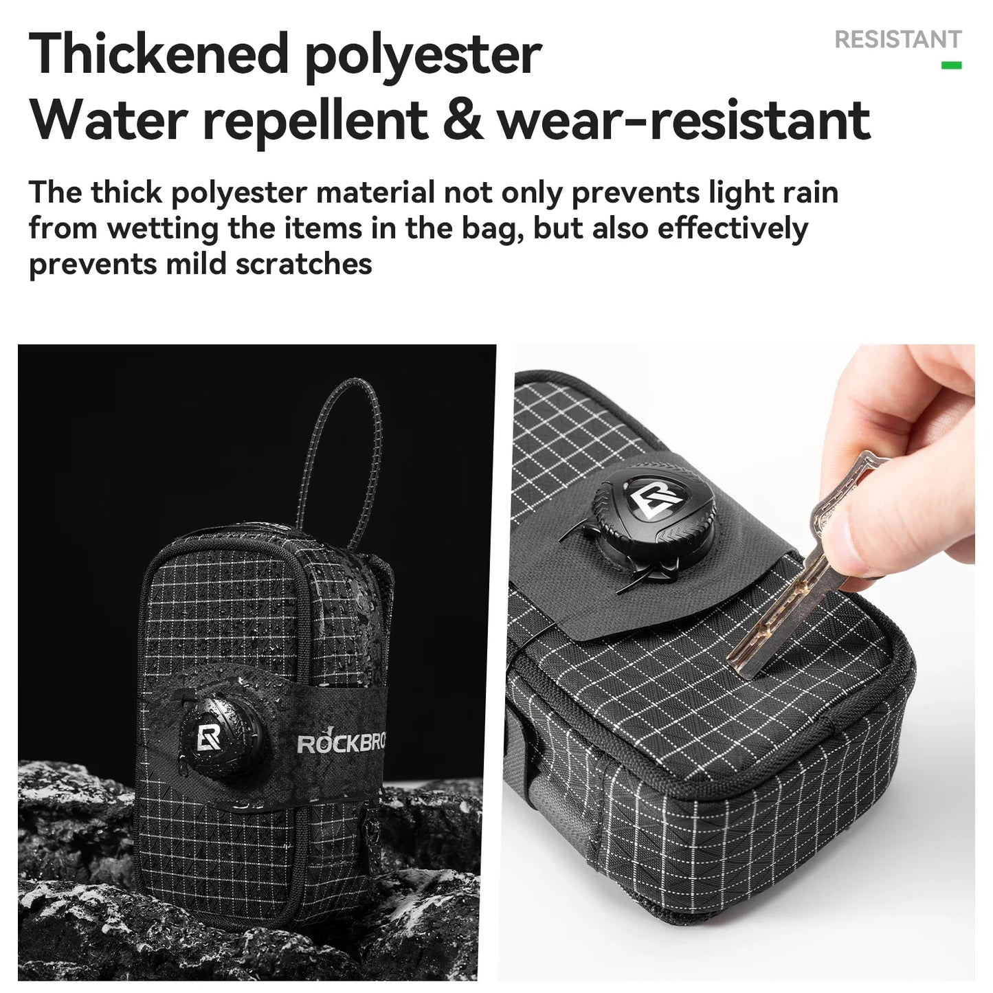 ROCKBROS Bicycle Multifunctional Tail Bag With Water Bottle Holder