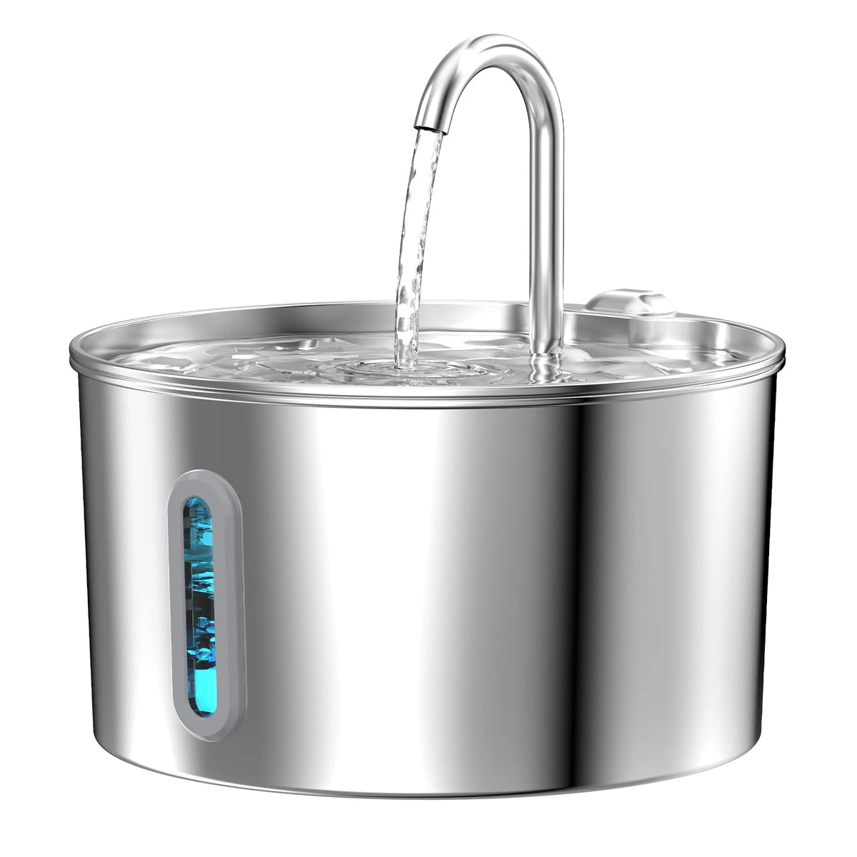 Weomg Automatic Stainless Steel Cat Drinking Fountain Ultra Quiet Pump