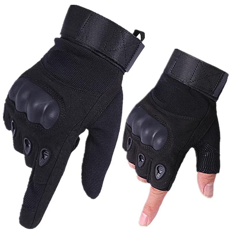 Unisex Tactical Motorcycle Gloves With Knuckle Protection For Racing