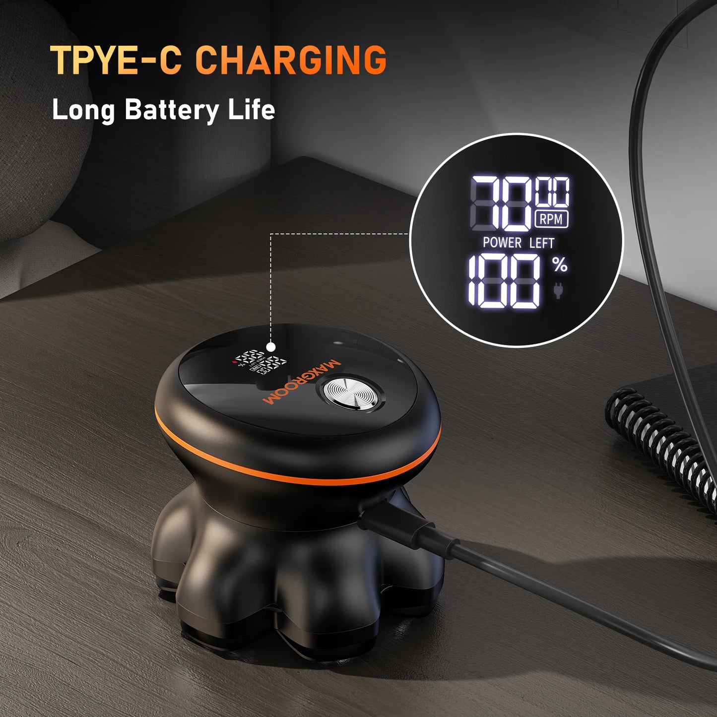 MAXGROOM 7D Electric Shaver For Men Wet Dry USB Rechargeable