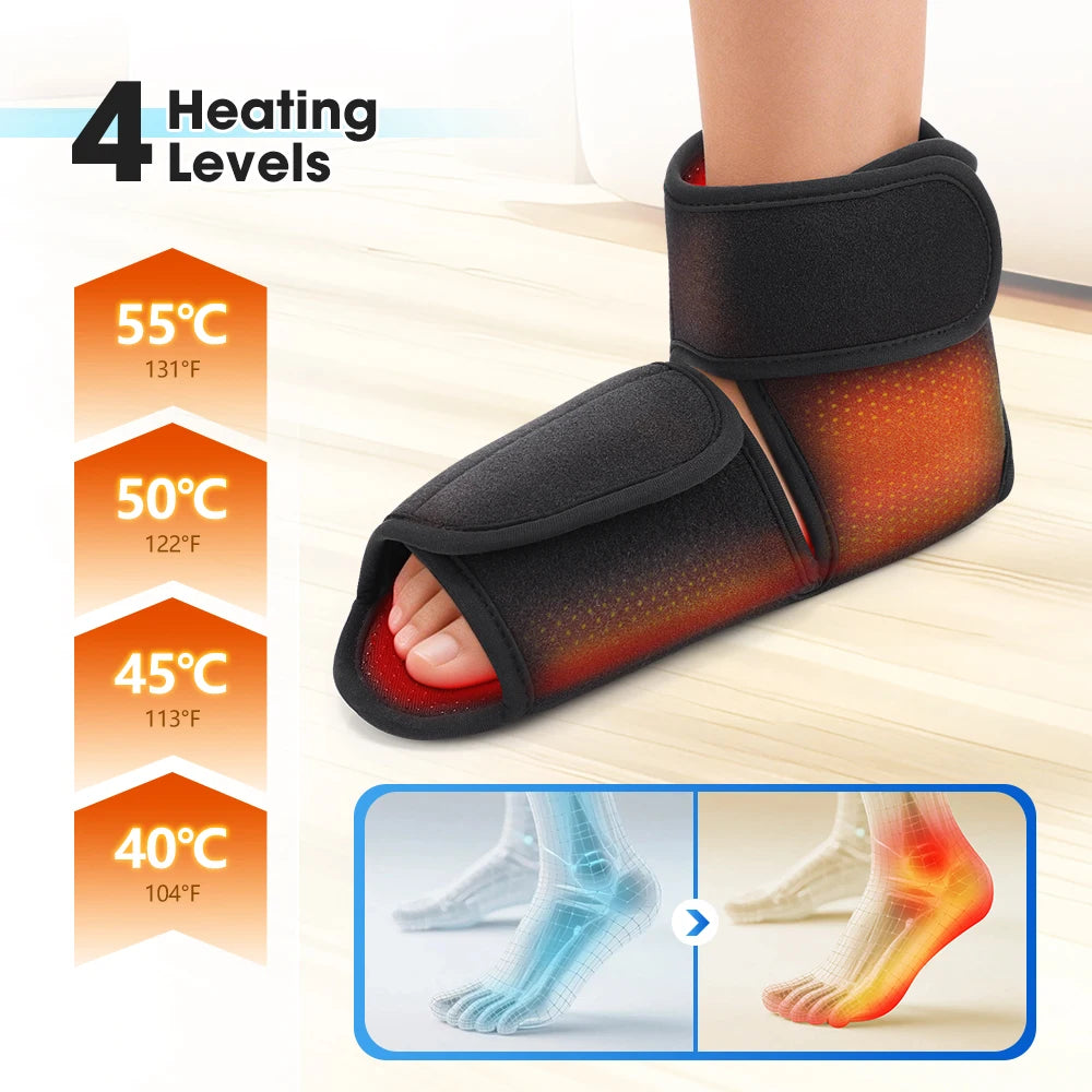 PASTSKY Cordless Electric Foot Massager With Air Compression And Heat