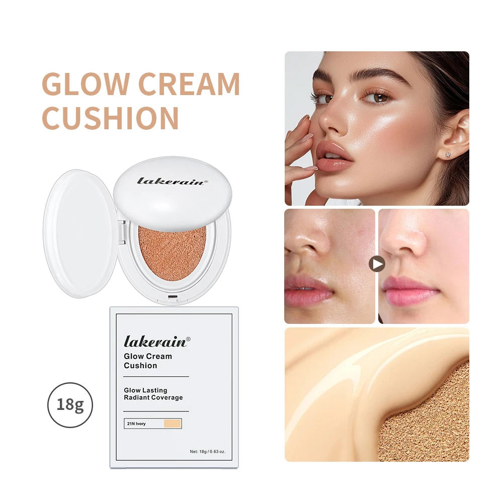 Ibcccndc Dewy Glow Cream Cushion Foundation Hydrating Long Wear