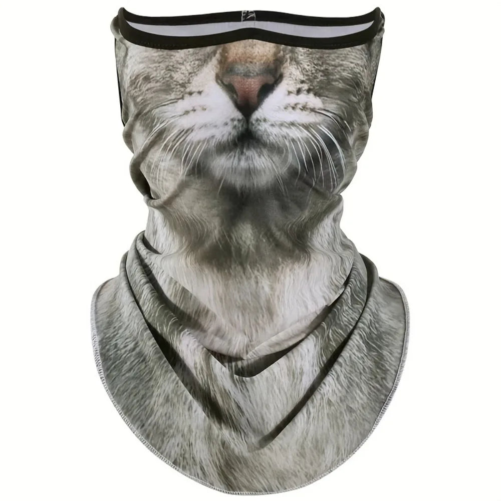 3D Cat Design Neck Protector Sun Shield For Cycling