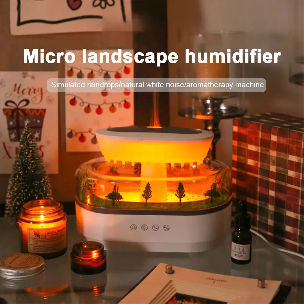 Shunmaii RainCloud Ultrasonic Aroma Humidifier With Colorful Light
