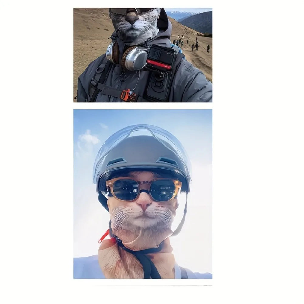 3D Cat Design Neck Protector Sun Shield For Cycling
