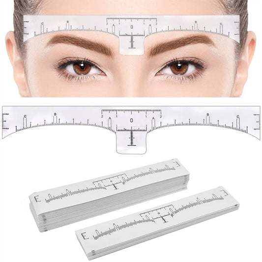 Disposable Eyebrow Ruler Sticker For Symmetrical Brows 100 Pack