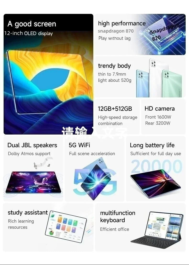 Pad Air Pro Ultra Global Android Tablet With 5G WiFi GPS