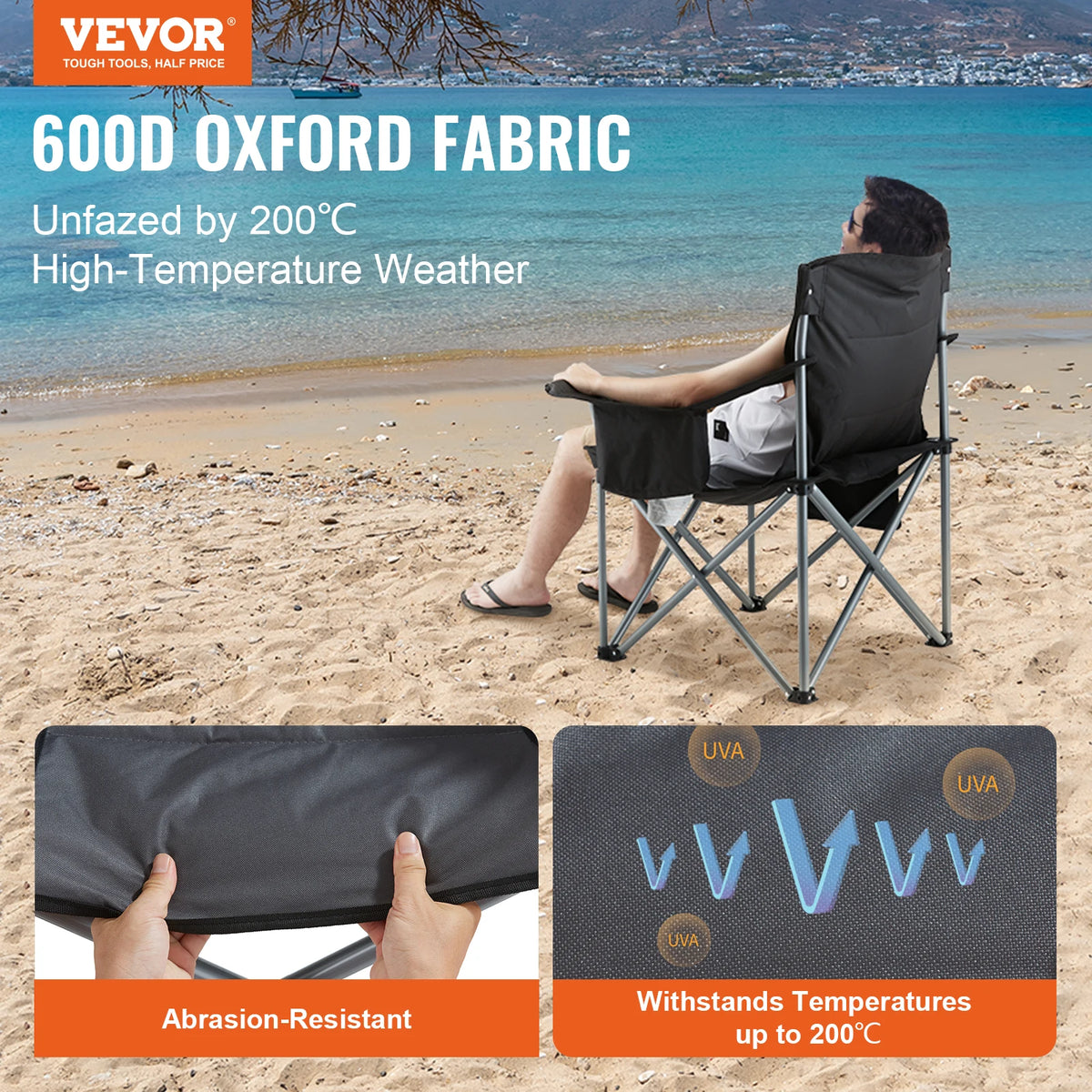 SucceBuy Outdoor Folding Camping Chair For Hiking Beach And Travel