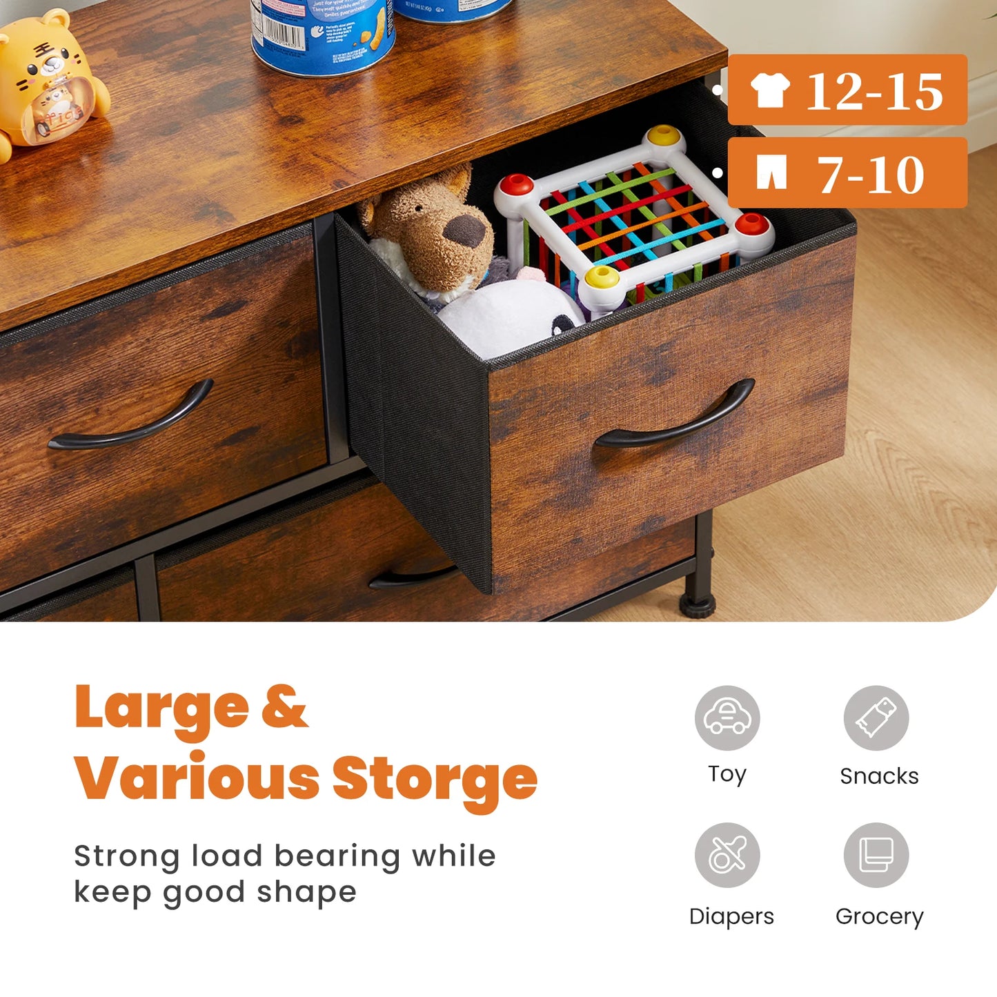 JHK Shoe Cabinet With 5 Drawers Shoe Storage Rack