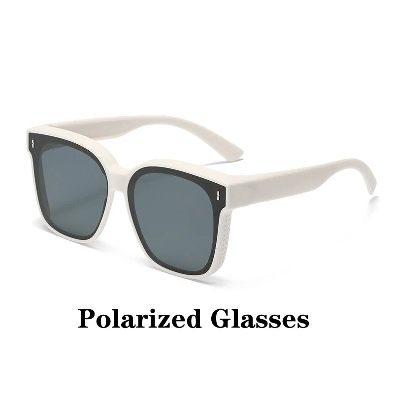 Polarized Clip-On Sunglasses For Glasses Wearers UV400 Protection For Driving