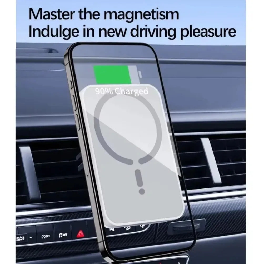 Car MagSafe Wireless Charger With Air Vent Phone Holder