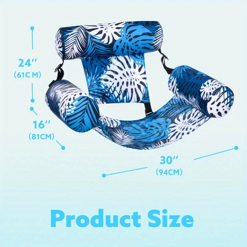 JOYFY Leaf Floating Pool Chair For Adults Inflatable Pool Float