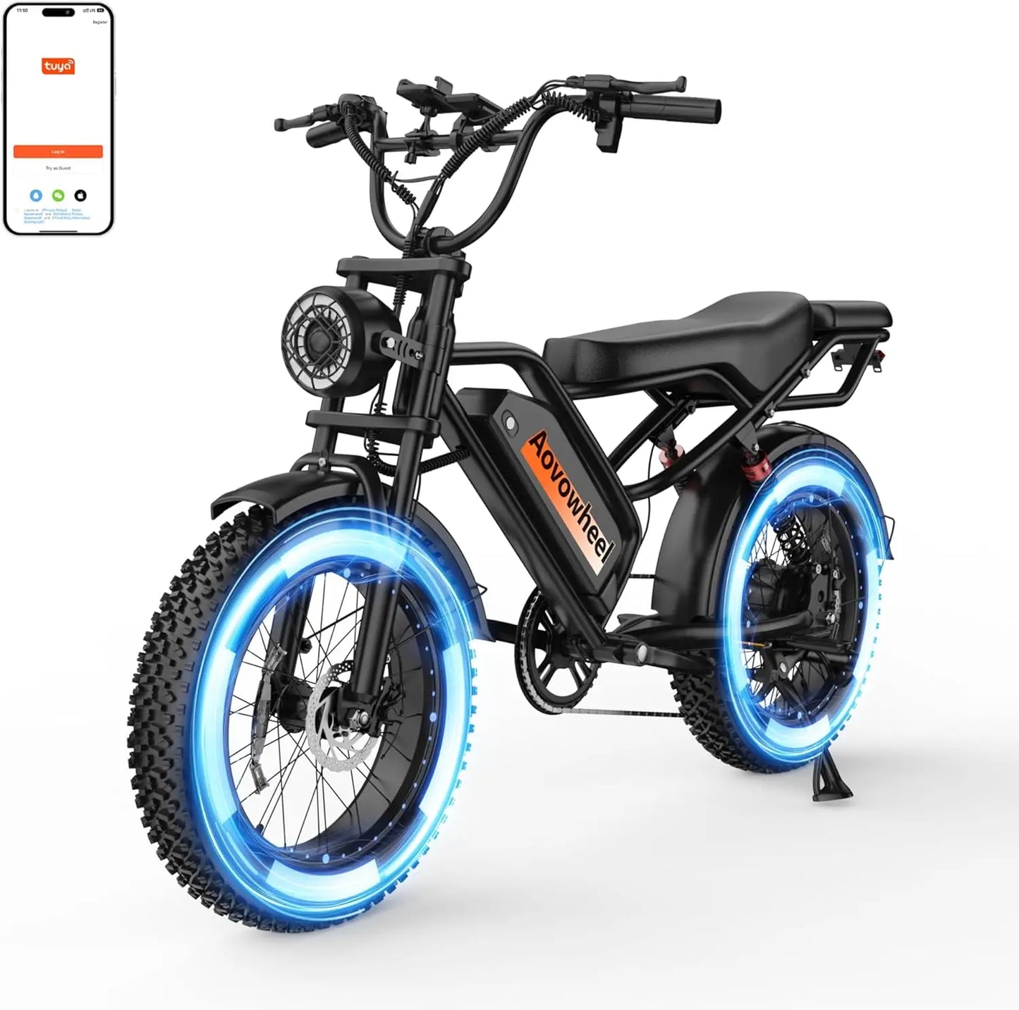 AOVOWHEEL AW2PRO Electric Fat Tire Bike 1500W 31MPH