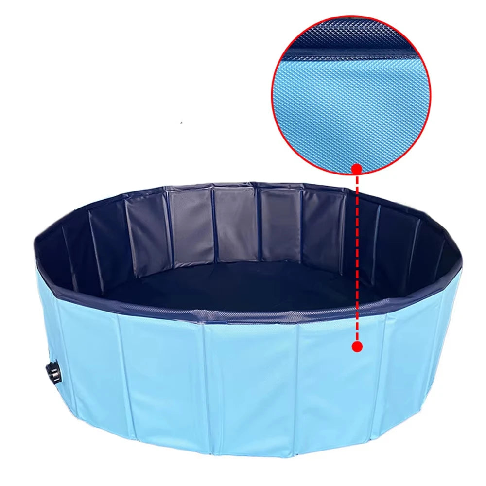Foldable Dog Swimming Pool Portable Pet Grooming Tub