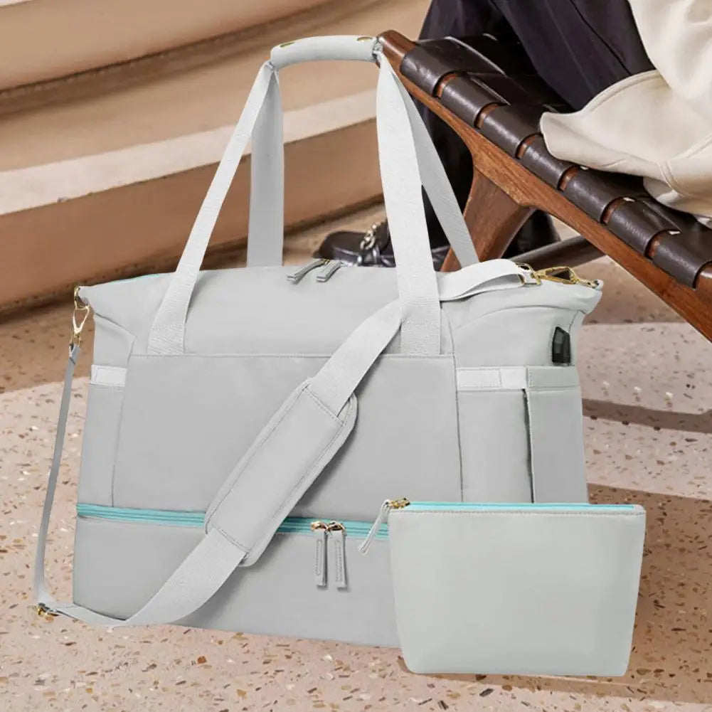 Waterproof Travel Bags Set With Wet Dry Separation USB Charging