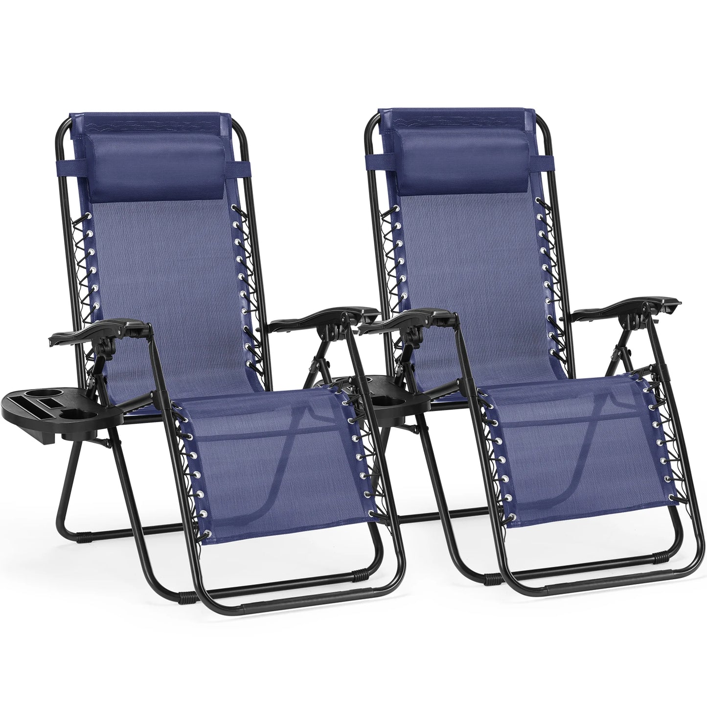 JHK Zero Gravity Portable Recliner Chair With Cup Holders