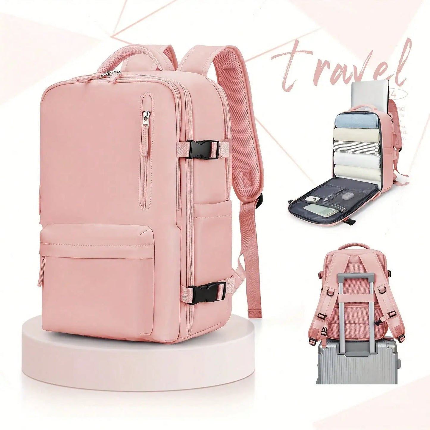 Unisex Laptop Backpack With Waterproof Compartment