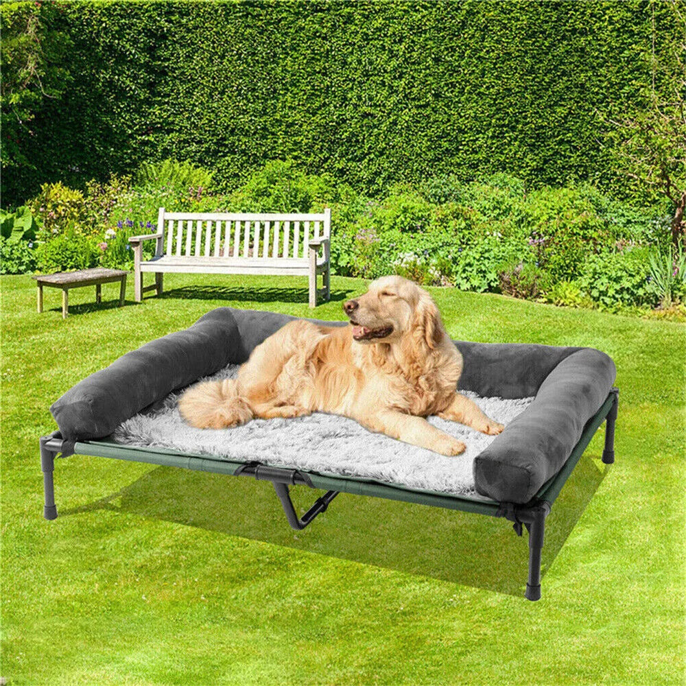 Borwart Raised Dog Bed With Cooling Breathable Outdoor Cot