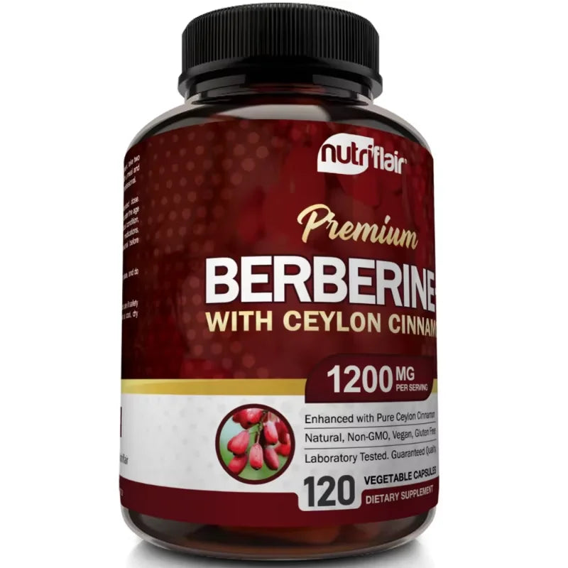 SOOMIIG Berberine HCl With Ceylon Cinnamon Extract For Blood Sugar