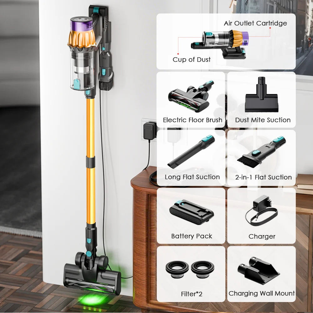 COTIAR V22 Cordless Vacuum Cleaner 650W 55000Pa Handheld