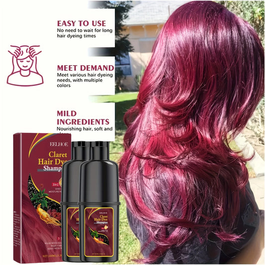EELHOE Fast Acting Hair Dye Shampoo With Ginger Ginseng Extract