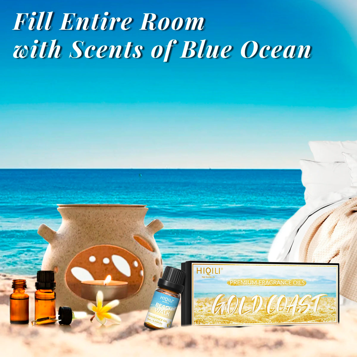 HIQILI Fragrance Oil Set For Aromatherapy Diffusers And DIY Crafts
