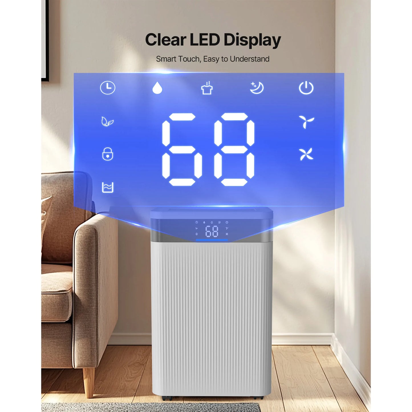 SucceBuy Dehumidifier For Home And Basement With Drain Hose