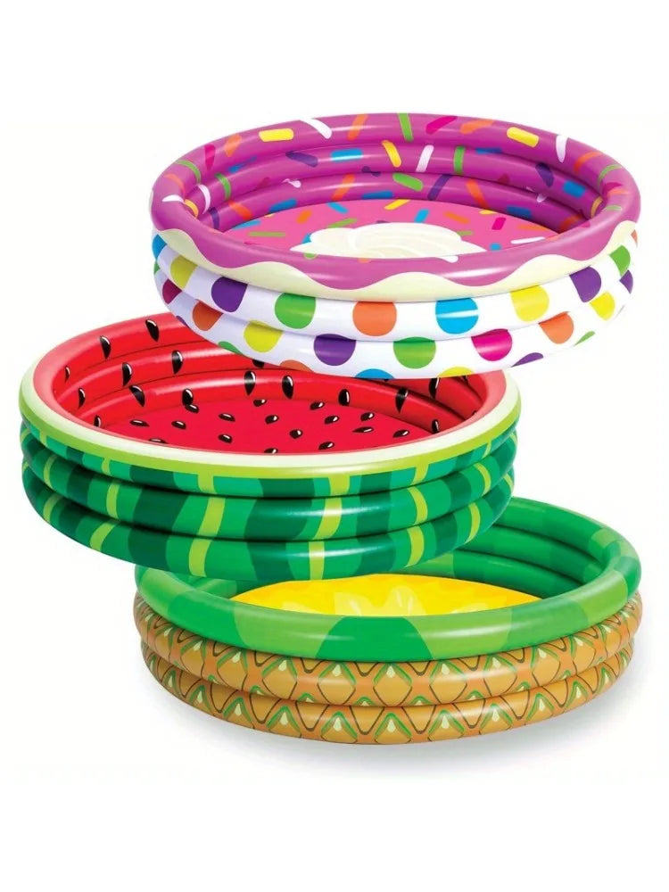 Joyfy 3 Pack Inflatable Kiddie Pools Set With Fun Patterns