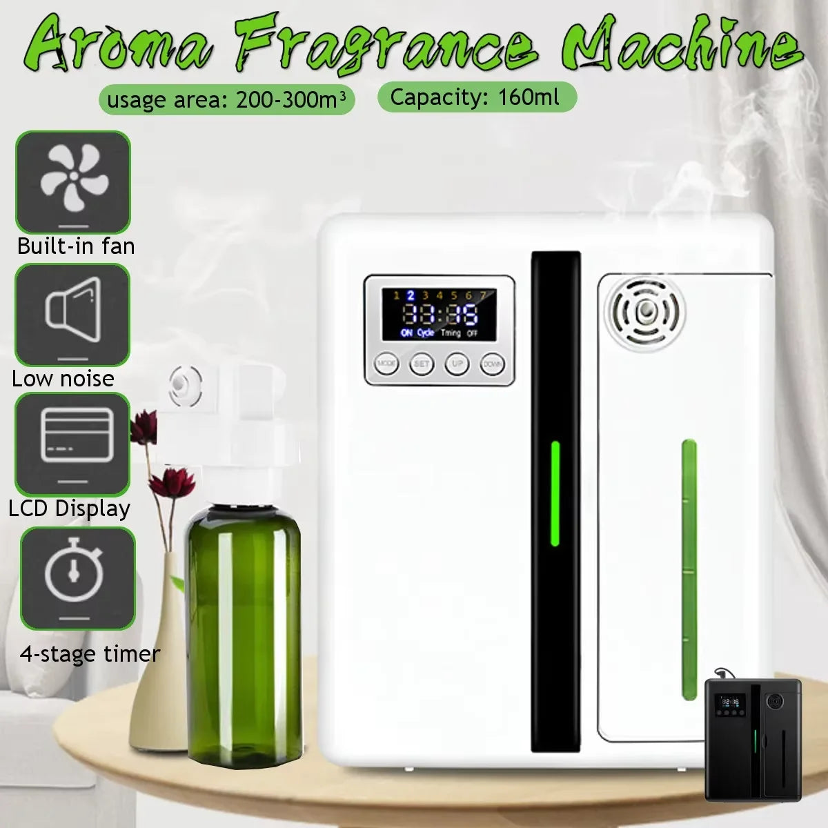Namste Bluetooth Aroma Diffuser 300m3 Coverage For Home Fragrance