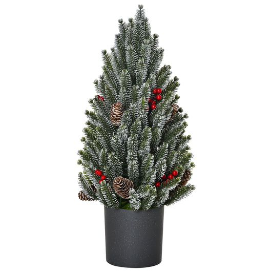 18" Tall Unlit Miniature Snow-Flocked Tabletop Artificial Christmas Tree