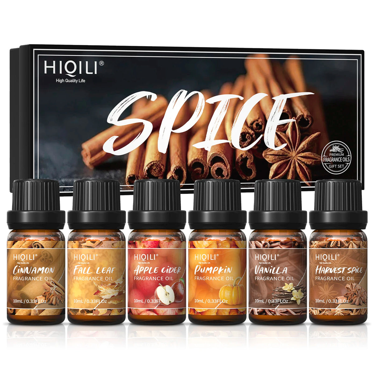 HIQILI Fragrance Oil Set For Aromatherapy Diffusers And DIY Crafts