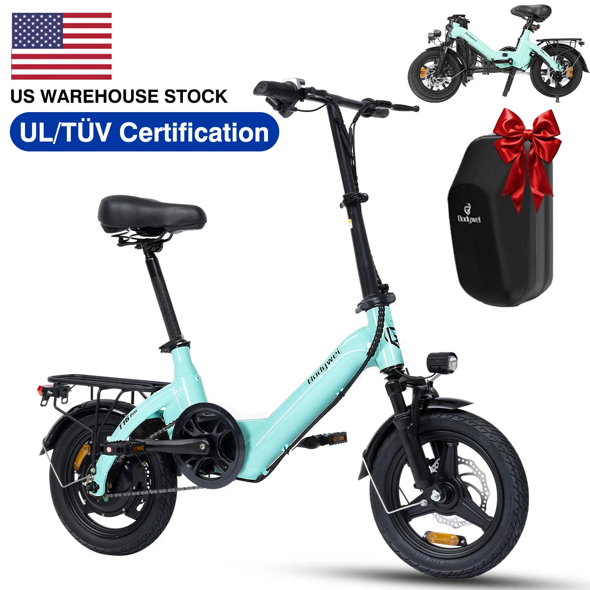 Bodywel T16Pro Foldable Electric Bike With 750W Motor