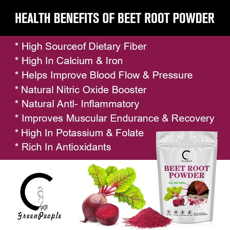MINCH Organic Beet Root Powder Blood Pressure Support And Stamina