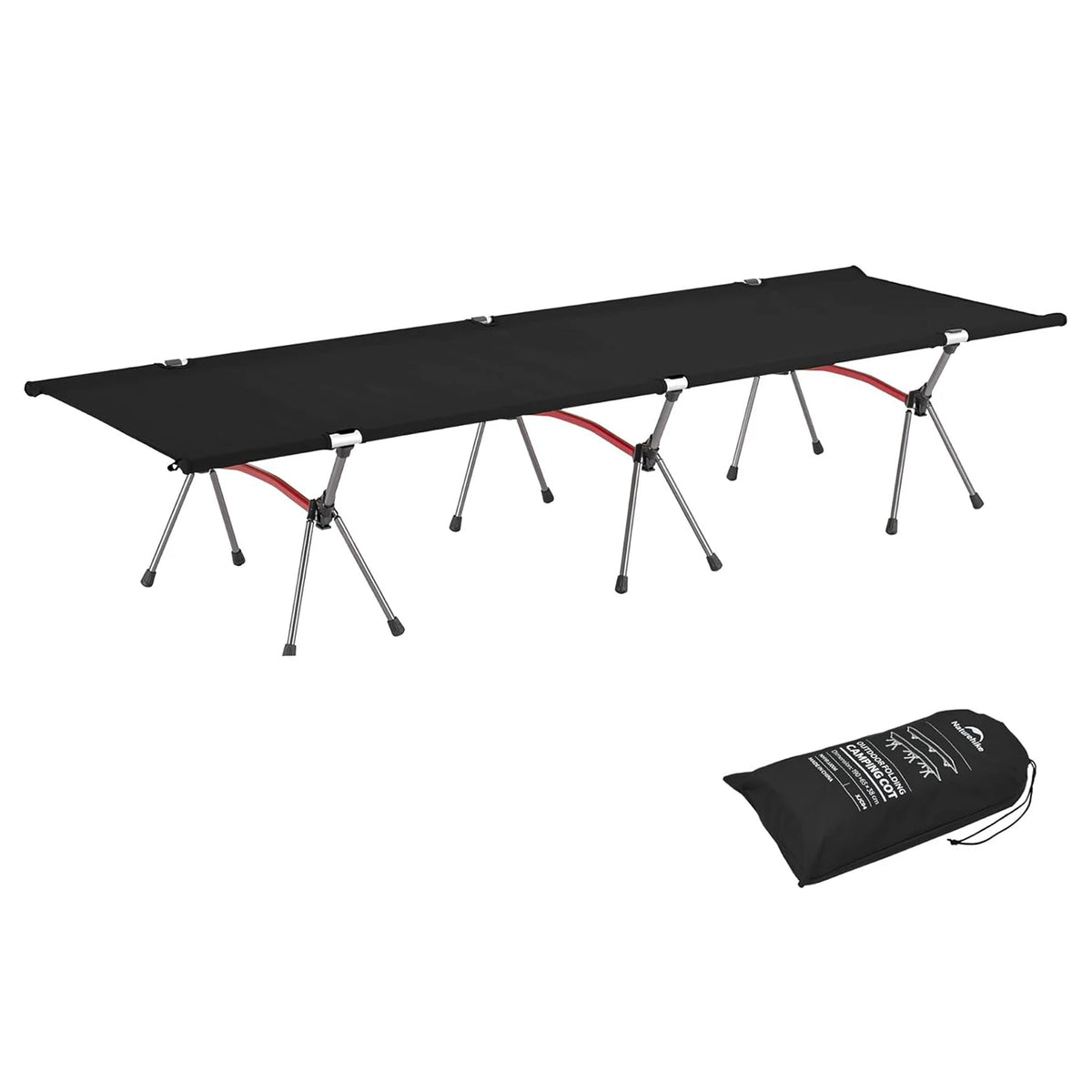 Naturehike Adjustable Folding Camping Cot For Outdoor Travel